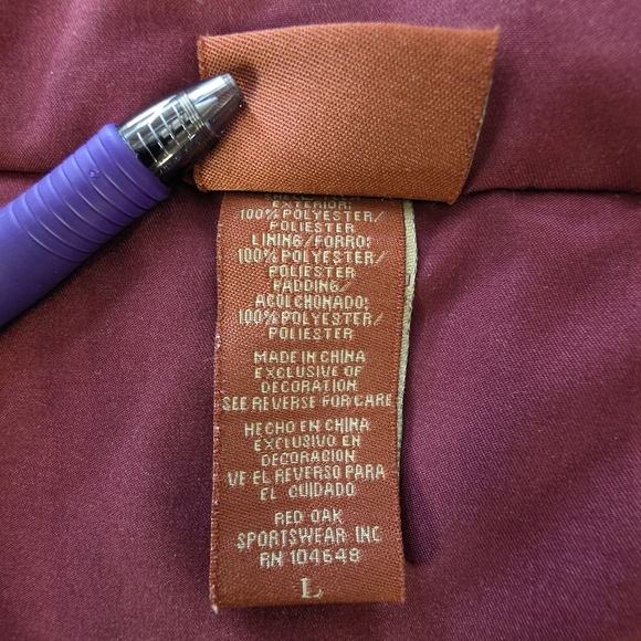 Texas A&M Aggies Jacket Women’s Large Maroon White Puffer Coat - Picture 7 of 7